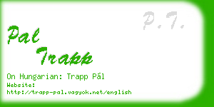 pal trapp business card